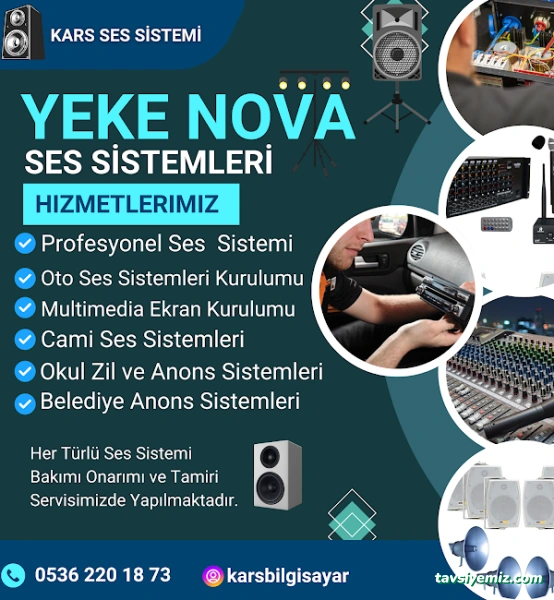 Kars Yeke Nova Ses Bilgisayar Ve Güvenlik Kamerası Sistemleri