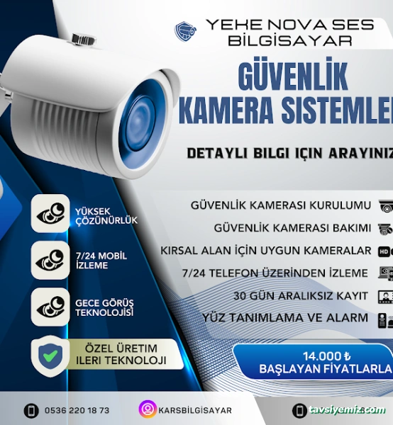 Kars Yeke Nova Ses Bilgisayar Ve Güvenlik Kamerası Sistemleri