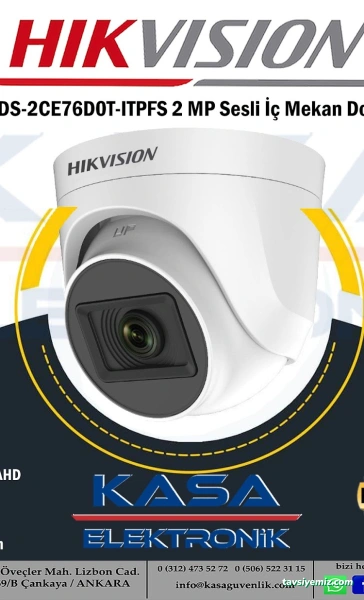 Kasa Elektronik Güvenlik Hikvision Ankara | Türkiye Yetkili Satıcı