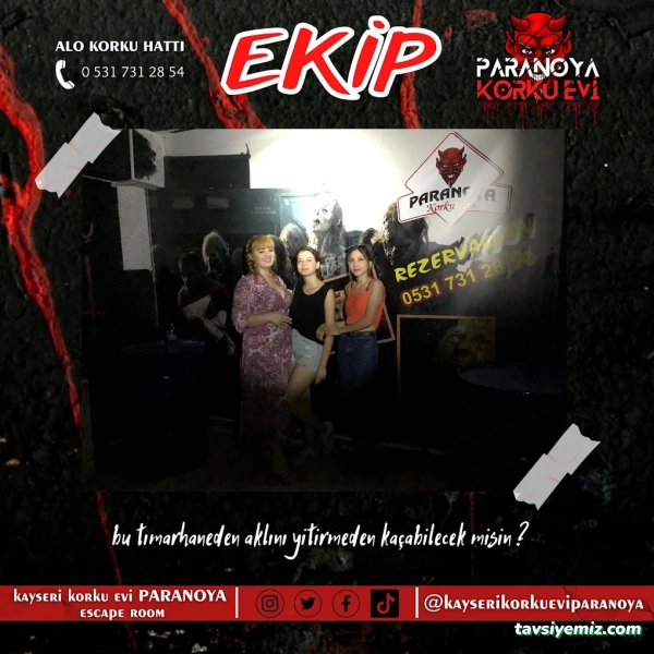 Kayseri Korku Evi Paranoya Escape Room