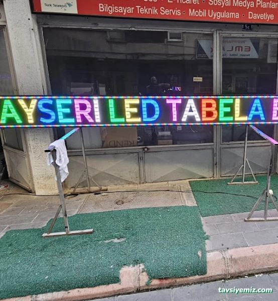 Kayseri Ledli Tabela.video Ekran.kayan Yazi.neon Tabela.araç İçi Esnek Led Sistemleri