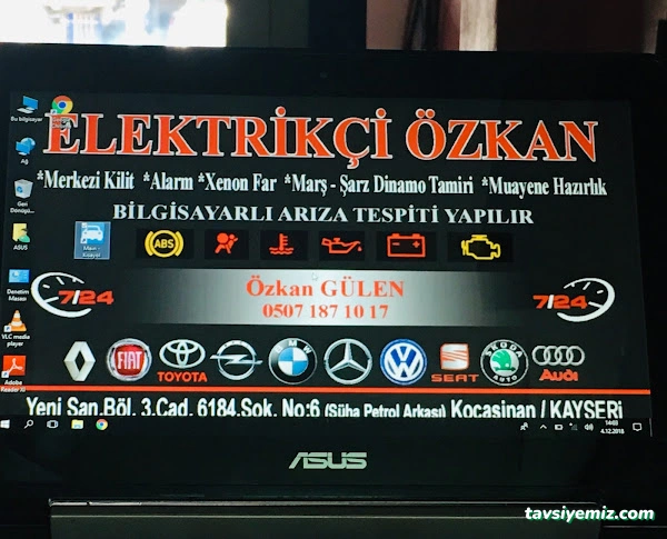 Kayseri Oto Elektrikci Özkan