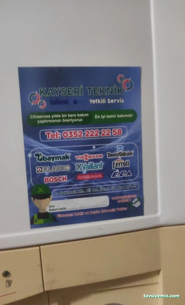 Kayseri Teknik Özel Kombi Servisi