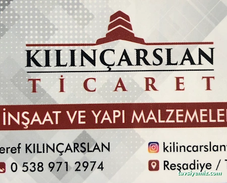 Kılınçarslan Ticaret İnşaat Ve Yapı Malzemeleri