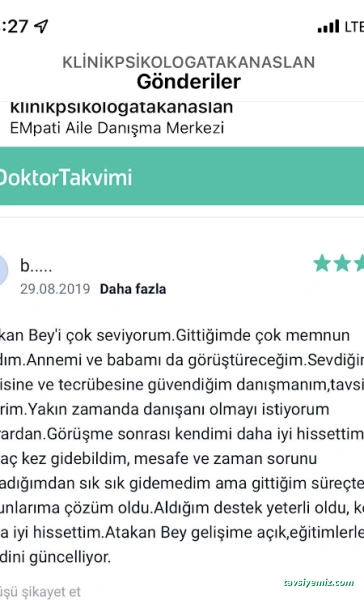 Klinik Psikolog & Aile Danışmanı Atakan Aslan