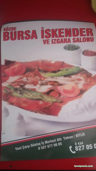 Közde Bursa İskender Izgara Salonu