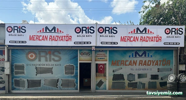 Mercan Radyatör - Oris Oto Radyatör Doğu Ve Güneydoğu Bölge Bayi