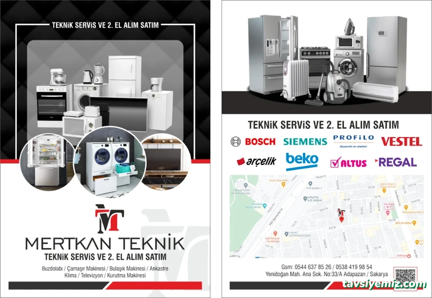 Mertkan Beyaz Eşya Servis Teknik Tamir