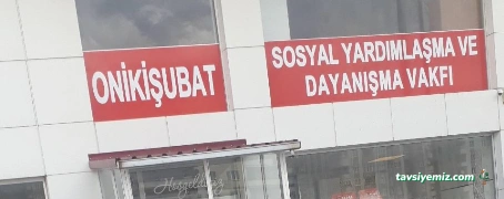 Onikisubat Sosyal Yardımlaşma Ve Dayanışma Vakfi
