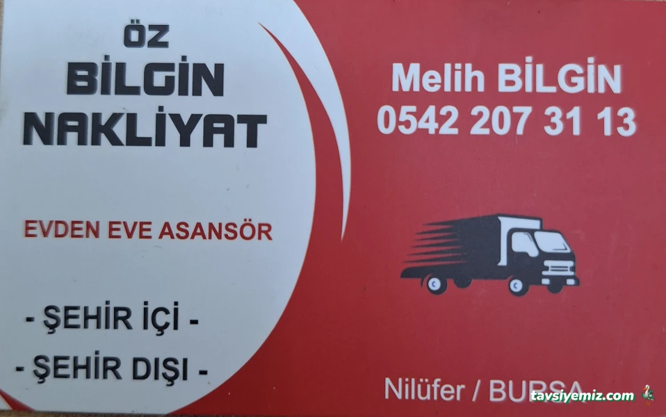 Öz Bilgin Asansörlü Evden Eve Nakliyat
