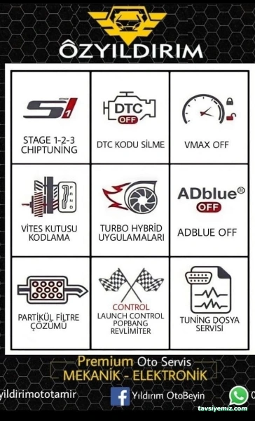 Öz Yıldırım Oto Premium Servis Mekanik - Elektronik (Beyin) - Otomatik Şanzıman Elazığ