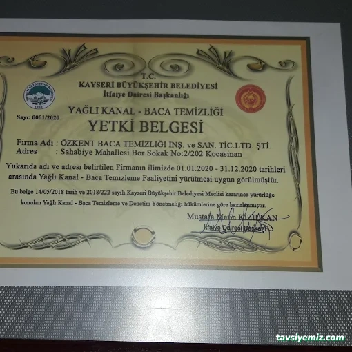 Özkent Baca Temizleme