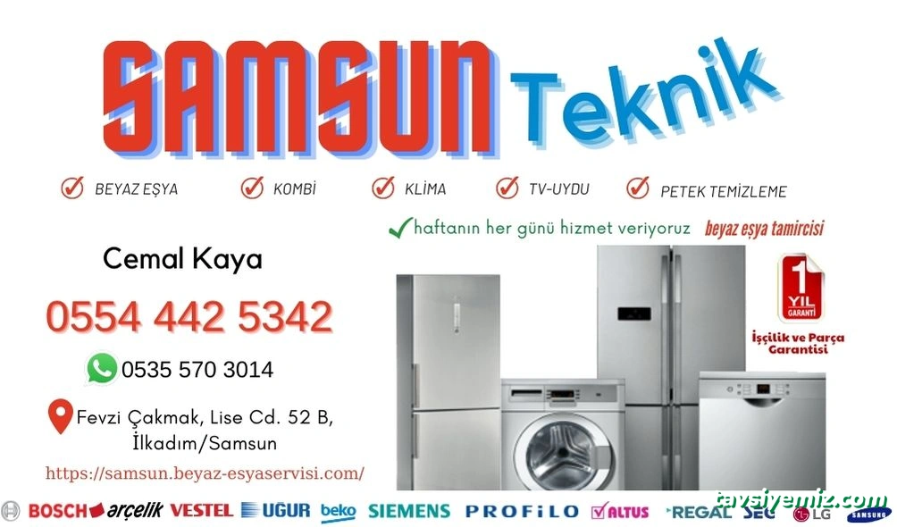 Samsun Beyaz Eşya Servisi