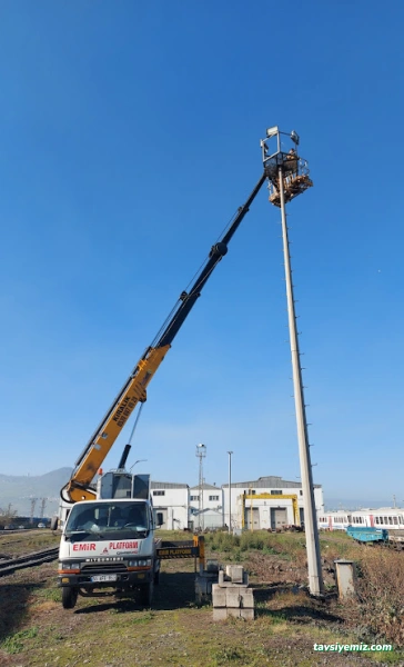 Samsun Emir Vinç Kiralama - Sepetli Vinç, Kiralık Vinç, Saatlik Vinç Kiralama