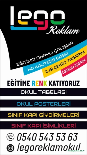 Şanlıurfa Lego Reklam & Tabela