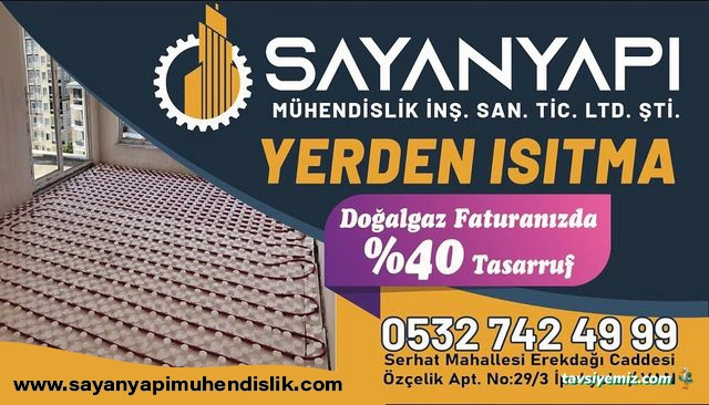 Sayan Yapı Mühendislik | Havuz İnşaası - Yerden Isıtma Sistemleri - Kalorifer & Kombi Tesisatı - Doğalgaz & Kombi Tesisatı