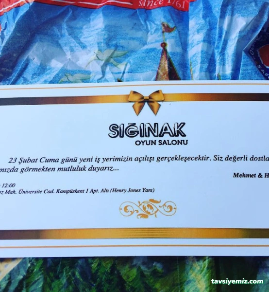 Sığınak Oyun Salonu Ve Cafe