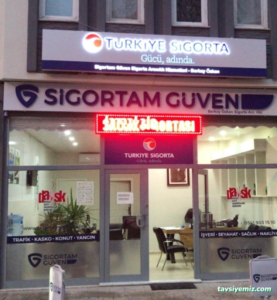 Sigortam Güven Sigorta Aracılık Hizmetleri-Türkiye Sigorta- Neova Sigorta- Hep İyi Sigorta - Sompo Sigorta -Ankara Sigorta