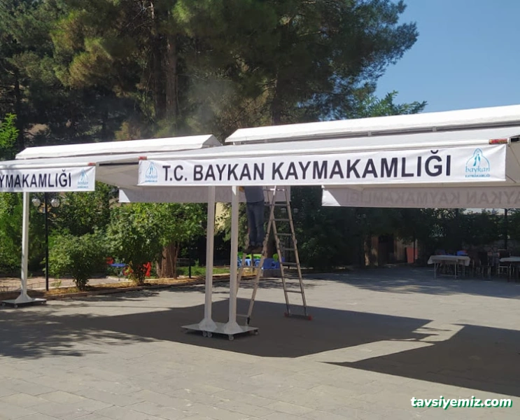 Siirt Aslan Tente Pergole Araç Çadır Branda Şeffaf Kış Bahçesi Sistemleri