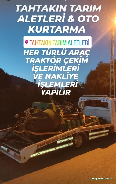 Tahtakın Oto Kurtarma Yol Yardım 7/24 Denizli Tava