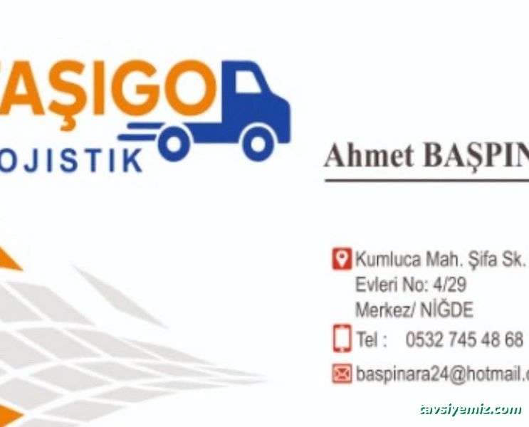 Taşıgo Lojistik Niğde Nakliyat
