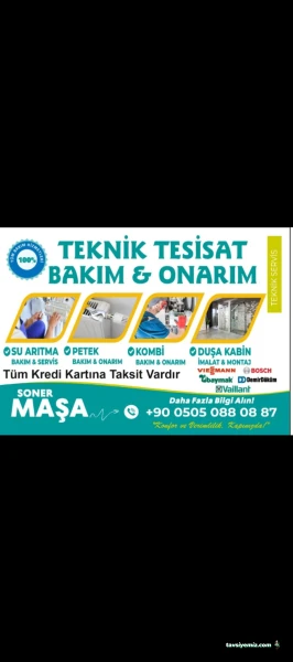 Teknik Tesisat Su Arıtma Kombi Bakım Onarım