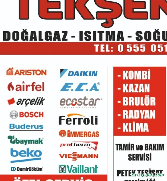 Tekşen Doğalgaz Isıtma Soğutma Sistemleri