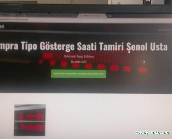 Tempra Tipo Dijital Gösterge Saati Tamiri Şenol Usta