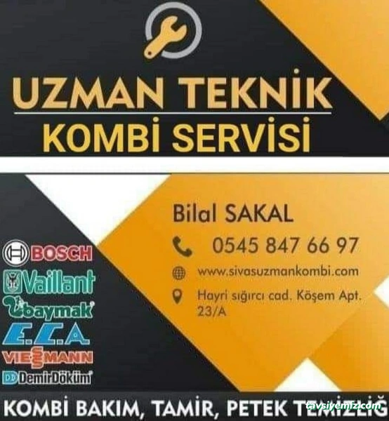 Uzman Teknik Kombi Servisi Sivas
