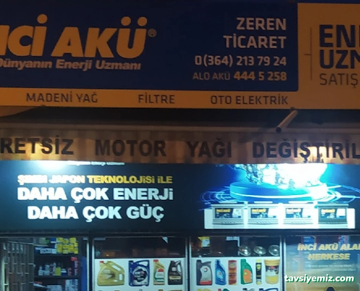 Zeren Ticaret - İnci Akü Yetkili Servis Bayii Ve Enerji Uzmanı